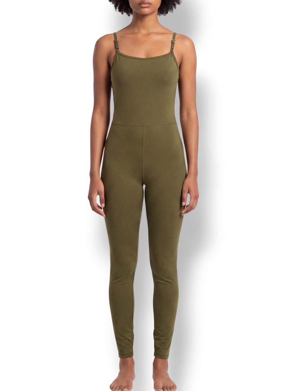 4/$20 Old Navy Active Powersoft Olive Green Cami Unitard Jumpsuit Small